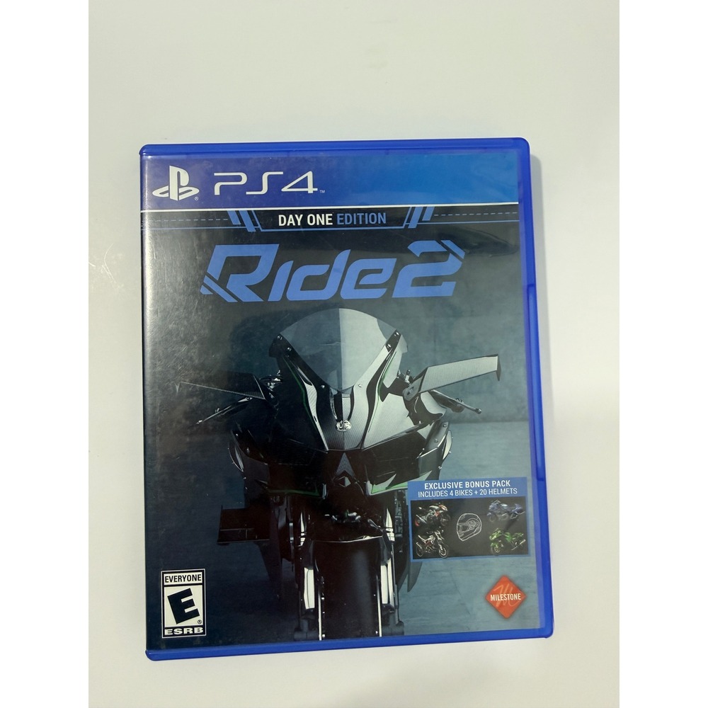 Ride 2 Video Game PS4 Blue Good Day One Edition Motorcycle Racing Milestone